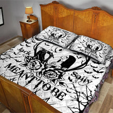 Load image into Gallery viewer, Personalized Nightmare Before Christmas Quilt Set for Couples
