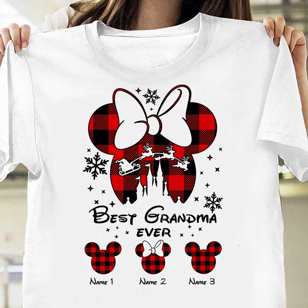 Personalized Christmas T-shirt & Hoodie Gift for Grandma