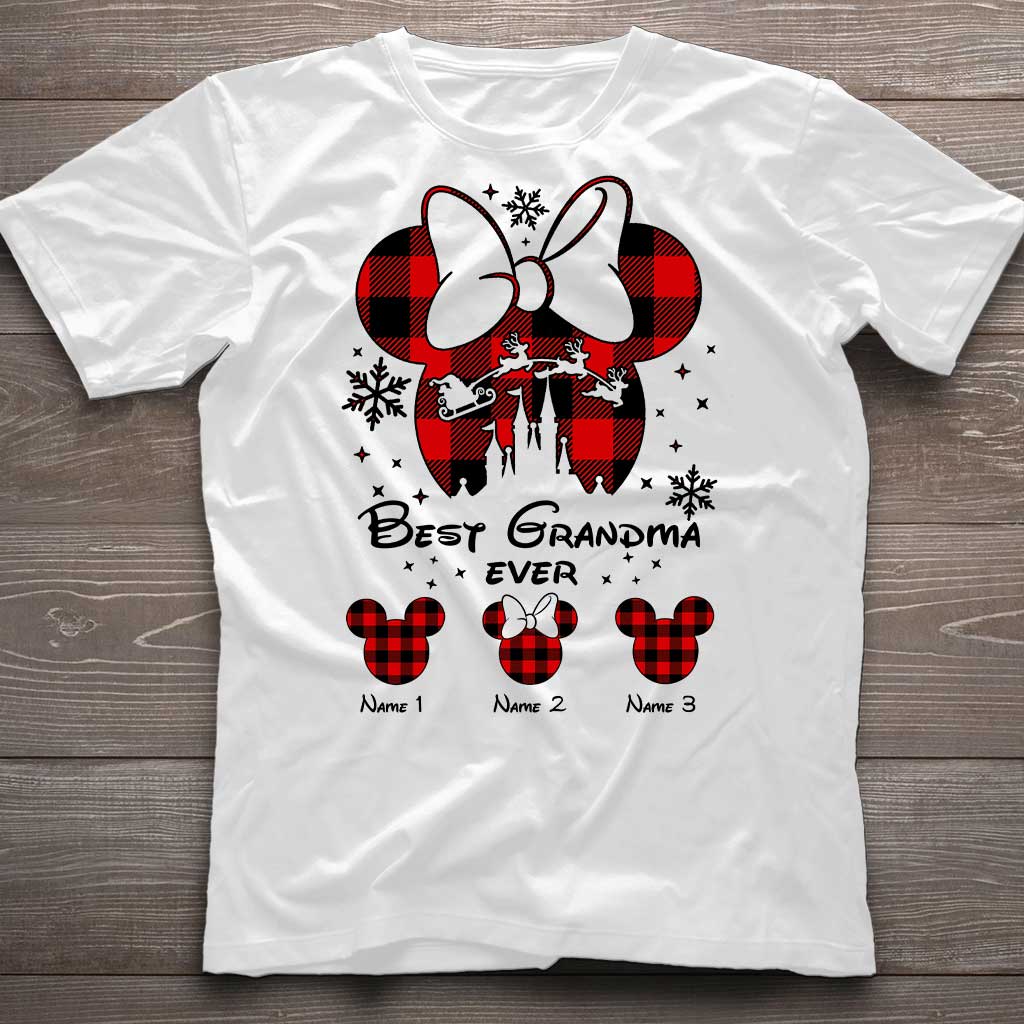 Personalized Christmas T-shirt & Hoodie Gift for Grandma