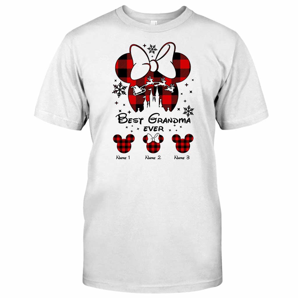 Personalized Christmas T-shirt & Hoodie Gift for Grandma