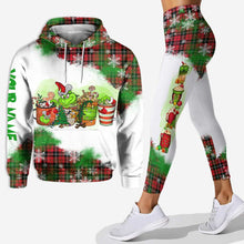 Load image into Gallery viewer, Personalized Christmas Hoodie and Leggings Set Custom Name Holiday Gift
