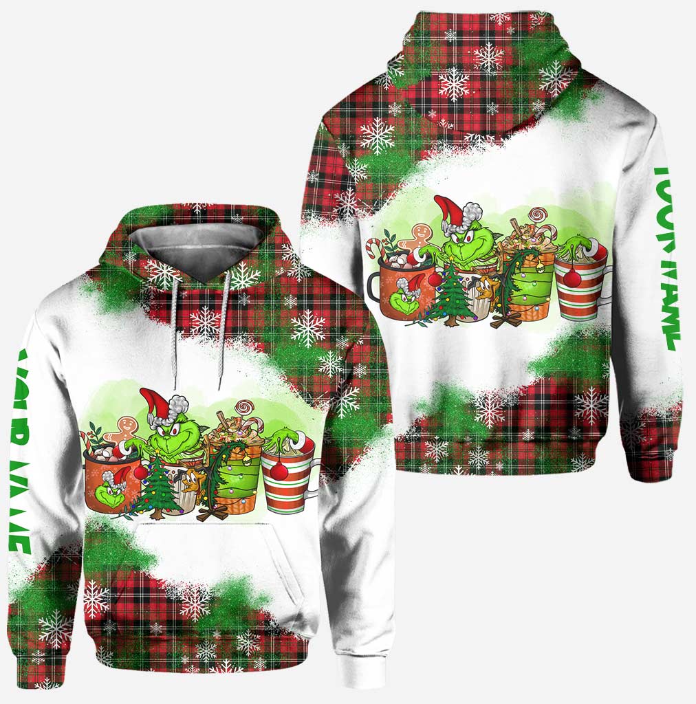 Personalized Christmas Hoodie and Leggings Set Custom Name Holiday Gift