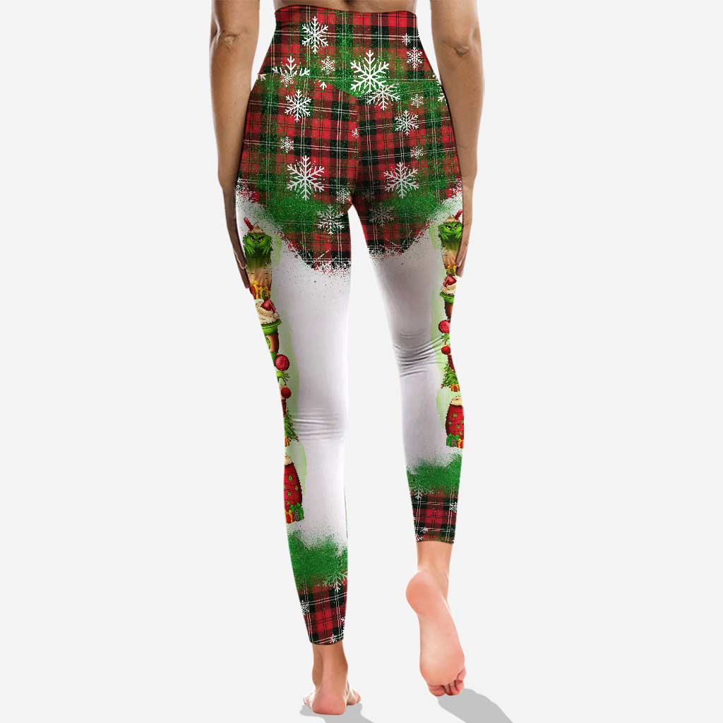 Personalized Christmas Hoodie and Leggings Set Custom Name Holiday Gift
