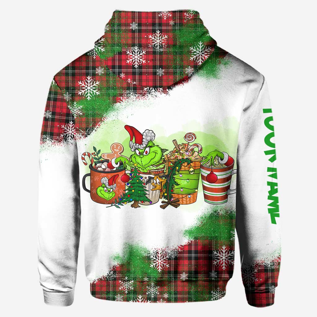 Personalized Christmas Hoodie and Leggings Set Custom Name Holiday Gift