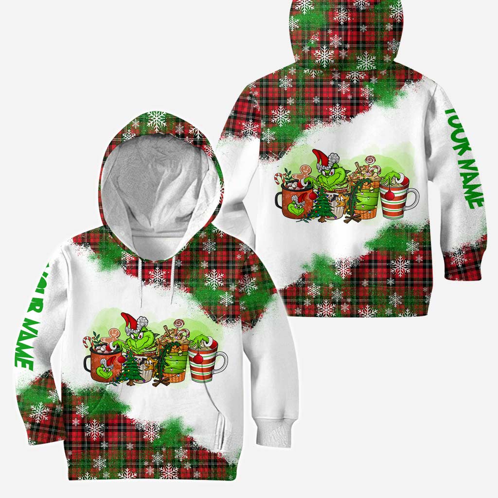 Personalized Christmas Hoodie and Leggings Set Custom Name Holiday Gift