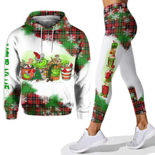 Load image into Gallery viewer, Personalized Christmas Hoodie and Leggings Set Custom Name Holiday Gift
