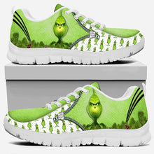 Load image into Gallery viewer, Personalized Grinch Christmas Sneakers Custom Name Gift
