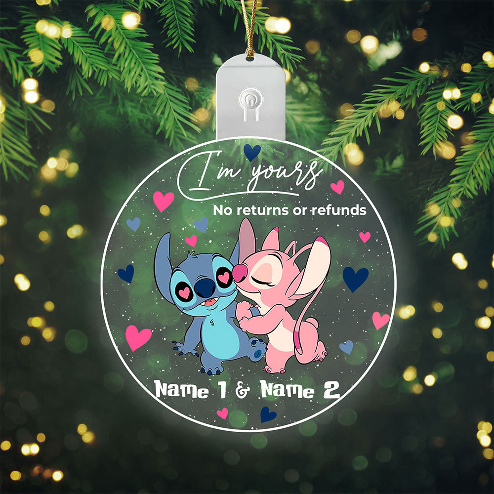Personalized LED Acrylic Ornament Custom Name Christmas Gift