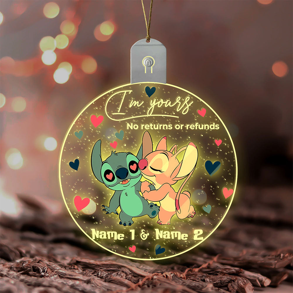 Personalized LED Acrylic Ornament Custom Name Christmas Gift
