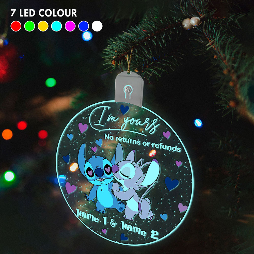 Personalized LED Acrylic Ornament Custom Name Christmas Gift