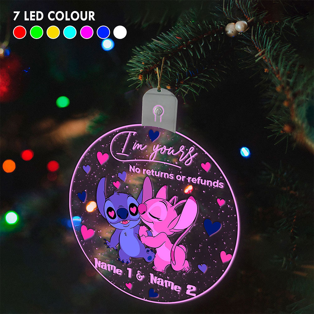 Personalized LED Acrylic Ornament Custom Name Christmas Gift