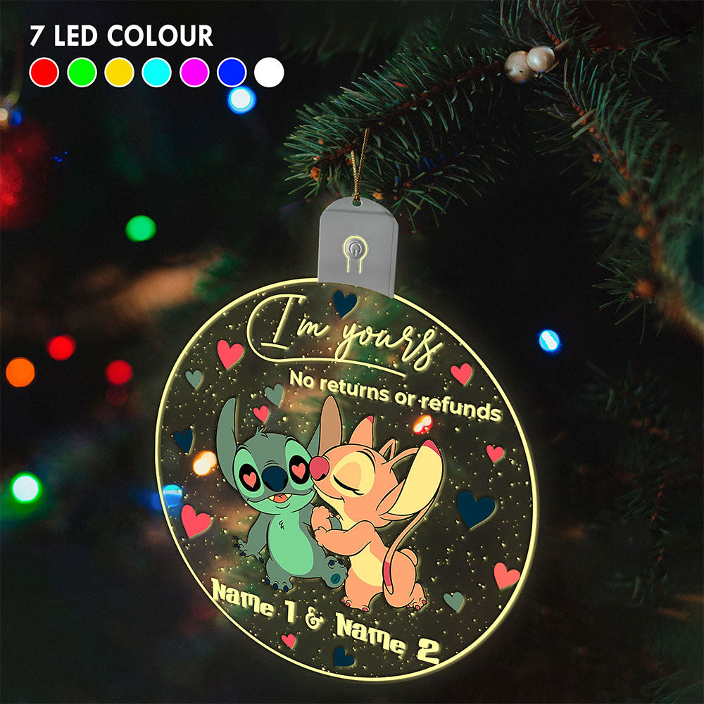 Personalized LED Acrylic Ornament Custom Name Christmas Gift