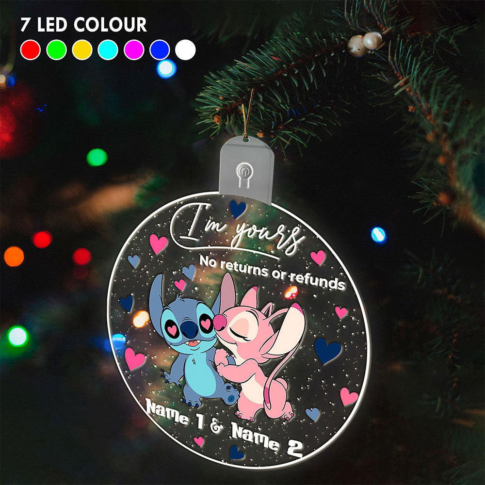Personalized LED Acrylic Ornament Custom Name Christmas Gift