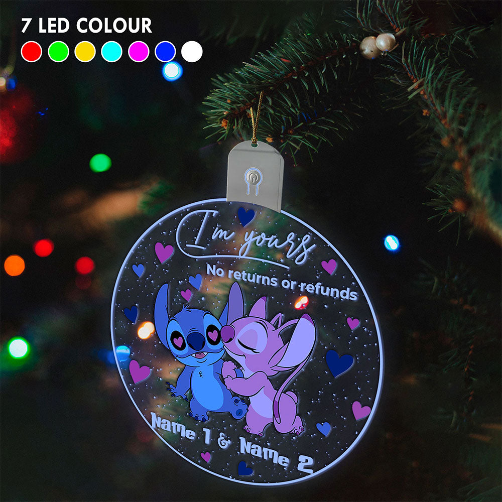 Personalized LED Acrylic Ornament Custom Name Christmas Gift