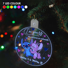Load image into Gallery viewer, Personalized LED Acrylic Ornament Custom Name Christmas Gift
