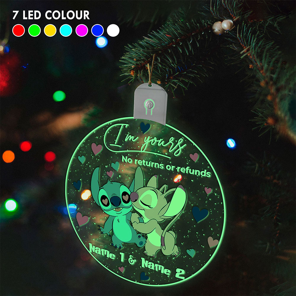 Personalized LED Acrylic Ornament Custom Name Christmas Gift