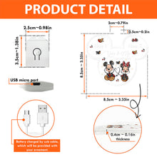 Load image into Gallery viewer, Personalized Christmas LED Acrylic Mouse Ornament for Couples
