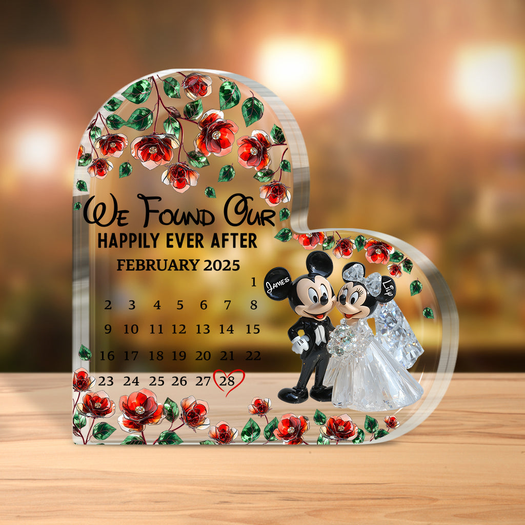 Personalized Acrylic Plaque with Custom Names and Date Gift