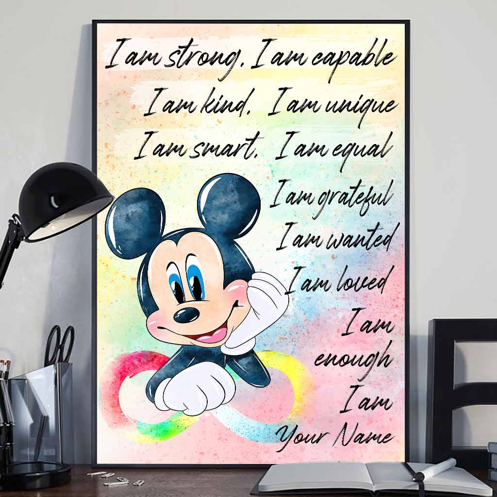 Personalized Autism Awareness Poster with Inspirational Quotes for Kids