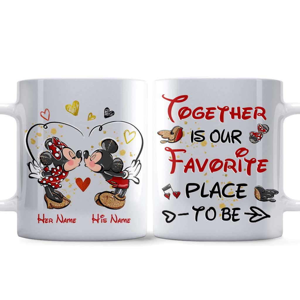 Personalized Couple Mug with Names - Perfect Engagement Gift