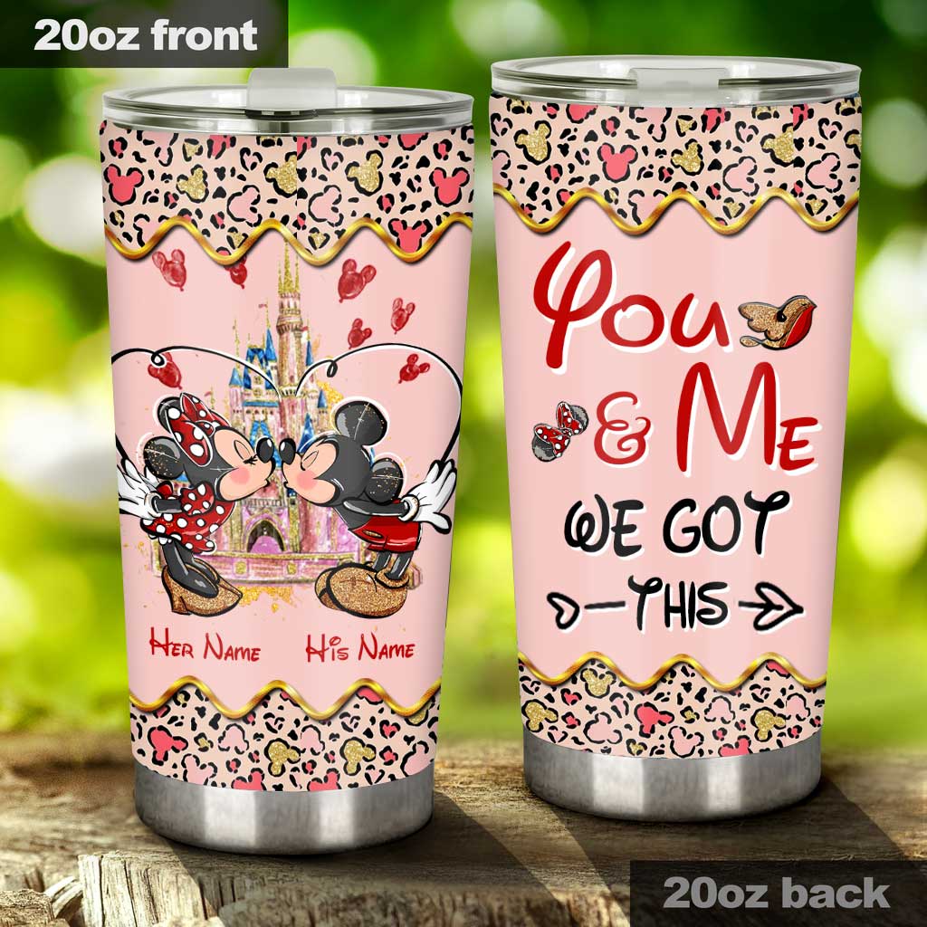 Personalized Couple Tumbler Custom Names Cute Design Gift