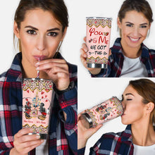 Load image into Gallery viewer, Personalized Couple Tumbler Custom Names Cute Design Gift
