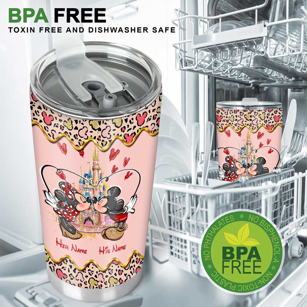 Personalized Couple Tumbler Custom Names Cute Design Gift
