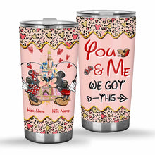 Load image into Gallery viewer, Personalized Couple Tumbler Custom Names Cute Design Gift
