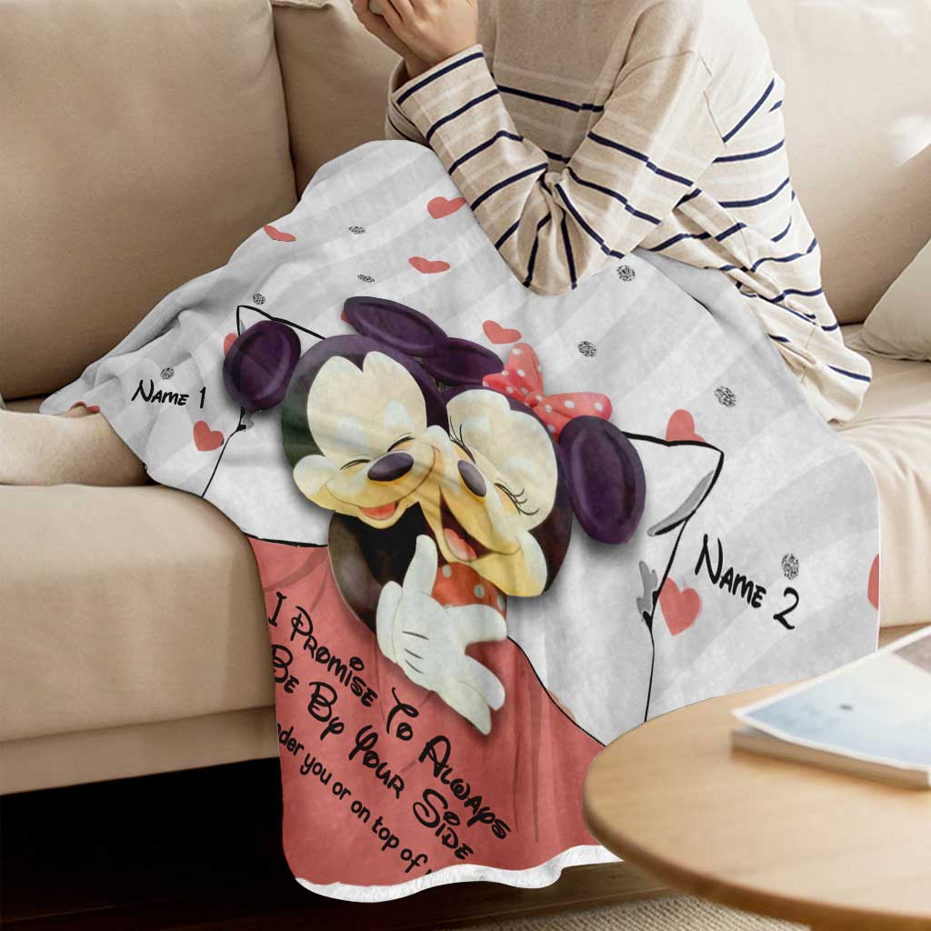 Personalized Couple Blanket I Promise To Always Be By Your Side Gift