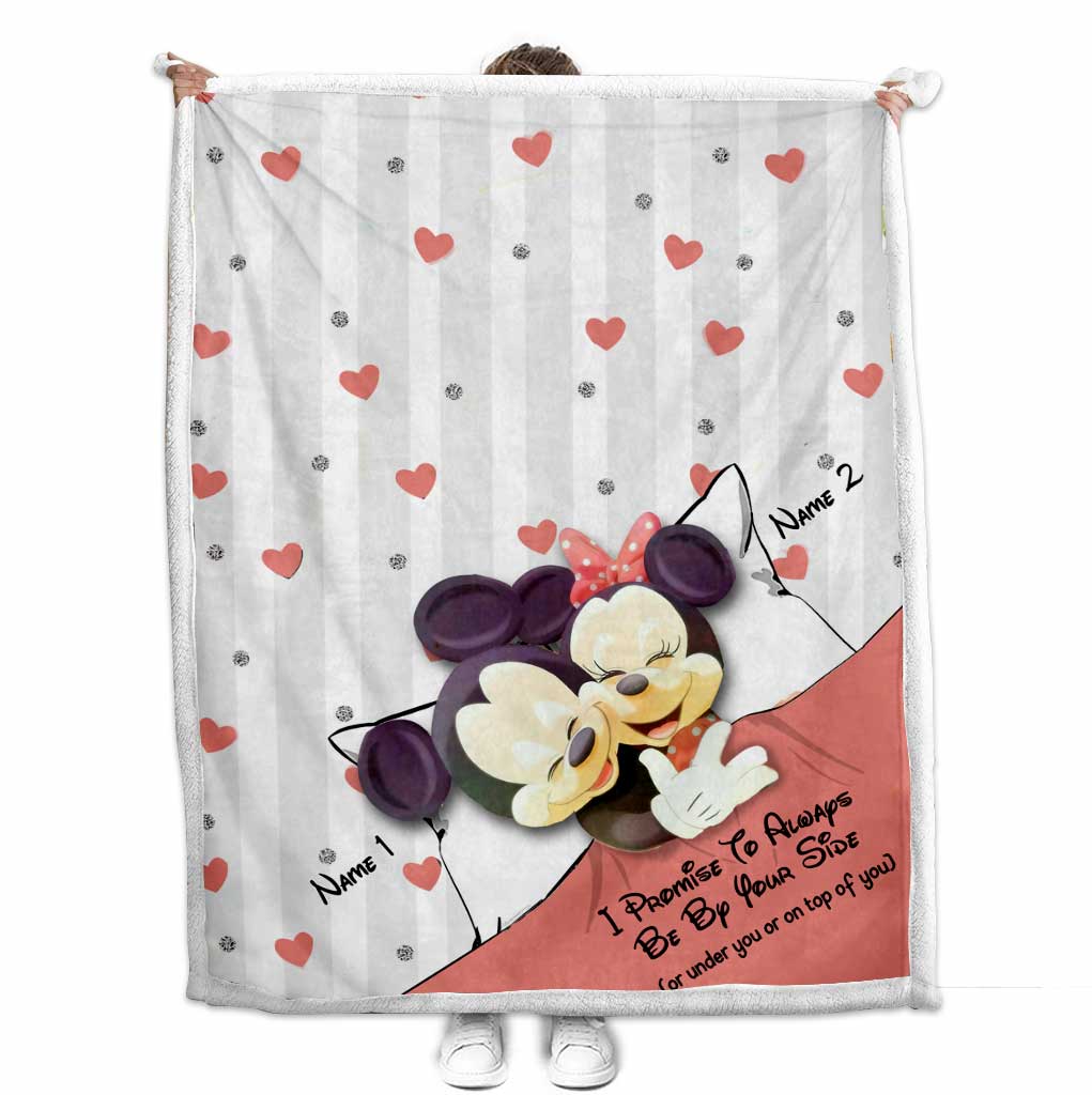 Personalized Couple Blanket I Promise To Always Be By Your Side Gift