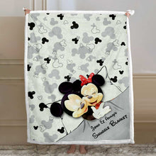 Load image into Gallery viewer, Personalized Snuggle Blanket with Custom Names for Couples
