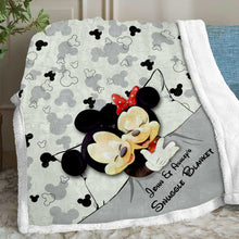 Load image into Gallery viewer, Personalized Snuggle Blanket with Custom Names for Couples
