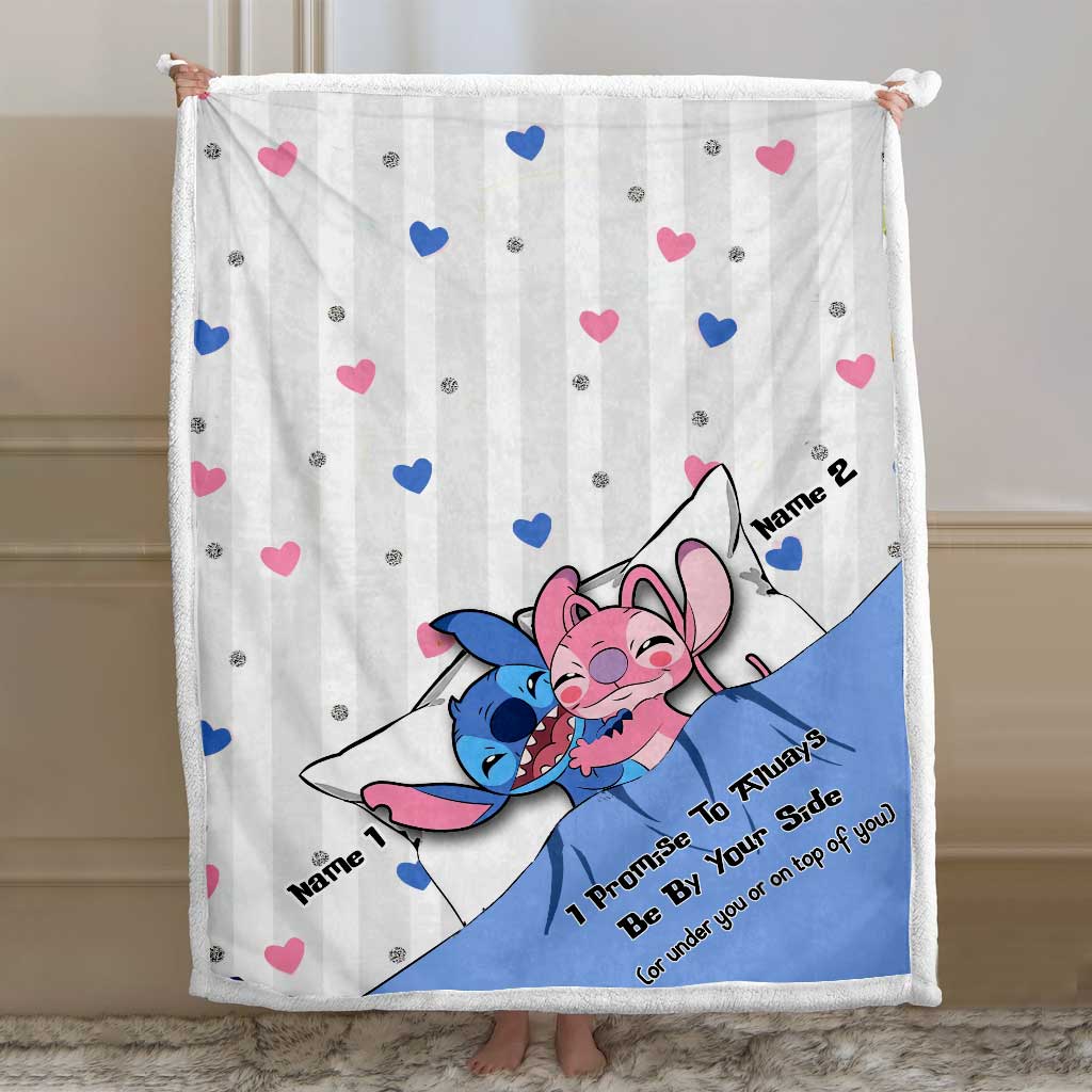 Personalized Couple Ohana Blanket Custom Names Gift for Anniversary