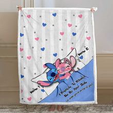 Load image into Gallery viewer, Personalized Couple Ohana Blanket Custom Names Gift for Anniversary
