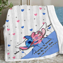 Load image into Gallery viewer, Personalized Couple Ohana Blanket Custom Names Gift for Anniversary
