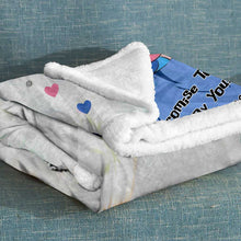 Load image into Gallery viewer, Personalized Couple Ohana Blanket Custom Names Gift for Anniversary
