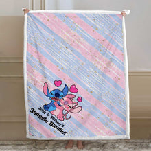 Load image into Gallery viewer, Personalized Ohana Snuggle Blanket Custom Name Gift for Couples
