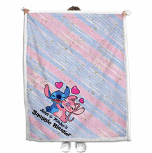 Load image into Gallery viewer, Personalized Ohana Snuggle Blanket Custom Name Gift for Couples
