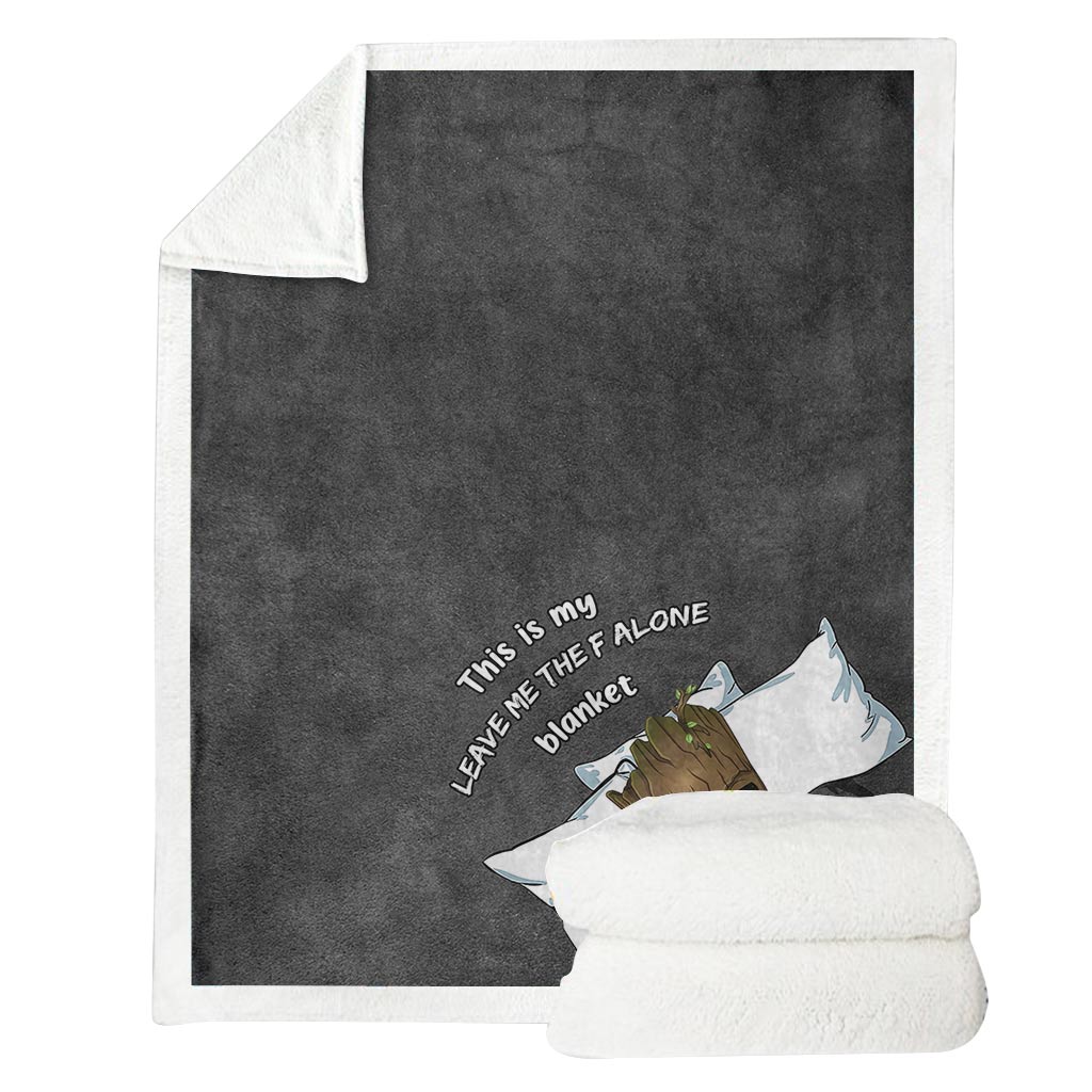 Personalized Leave Me Alone Blanket Custom Name for Birthdays