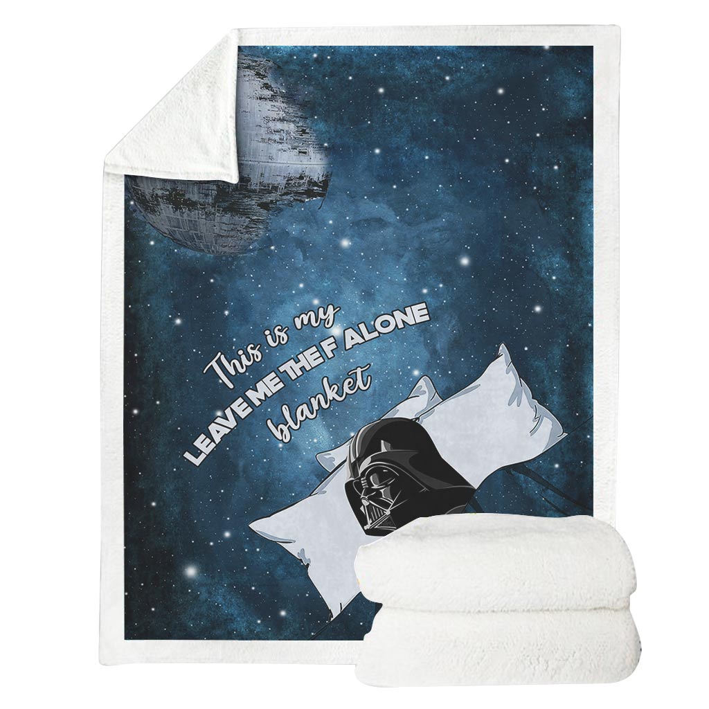 Personalized Leave Me Alone Blanket Custom Name Plush Gift