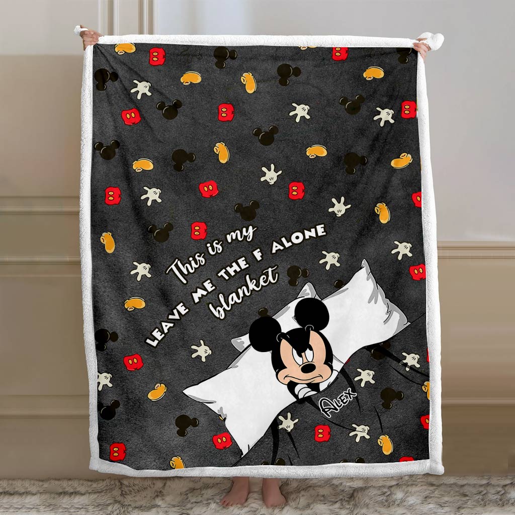 Personalized Leave Me Alone Blanket Custom Name Gift for Kids