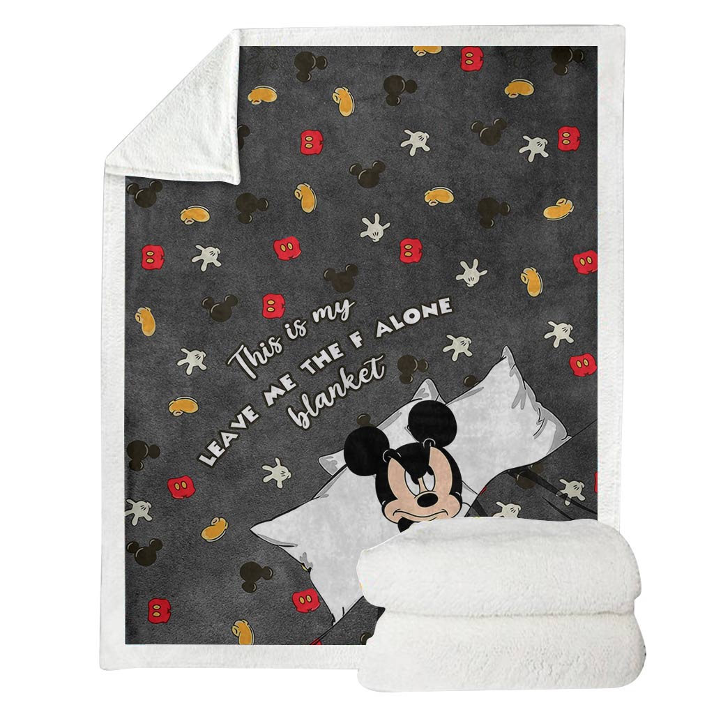 Personalized Leave Me Alone Blanket Custom Name Gift for Kids