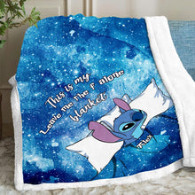 Load image into Gallery viewer, Personalized Cozy Ohana Blanket with Custom Name Gift
