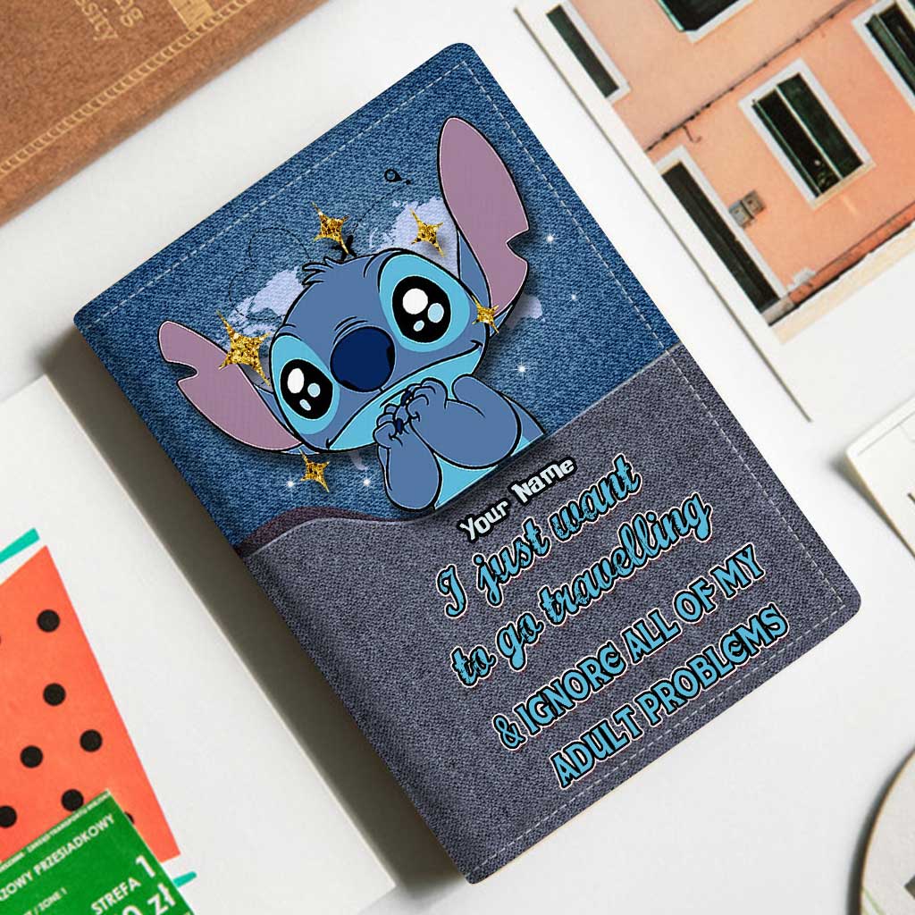 Personalized Ohana Passport Holder Custom Name Travel Gift