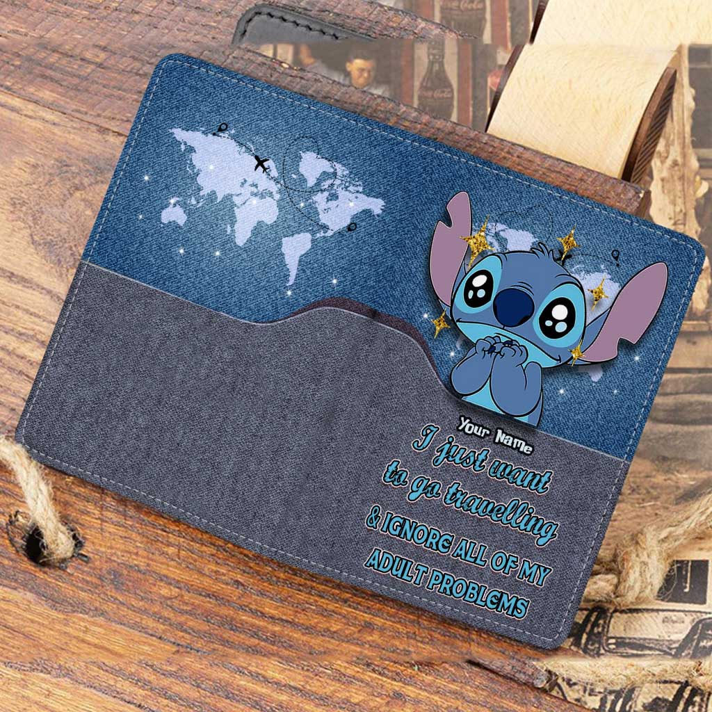Personalized Ohana Passport Holder Custom Name Travel Gift
