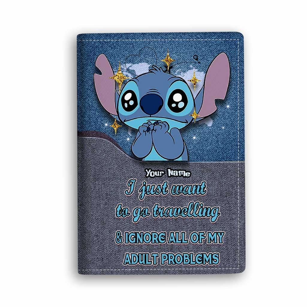 Personalized Ohana Passport Holder Custom Name Travel Gift