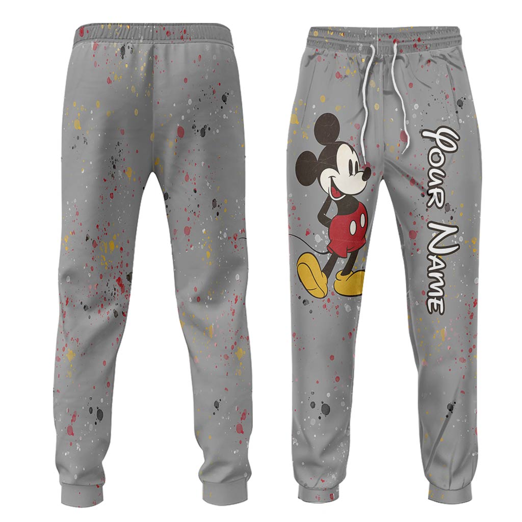 Personalized Mickey Mouse Hoodie & Sweatpants Outfit for Kids