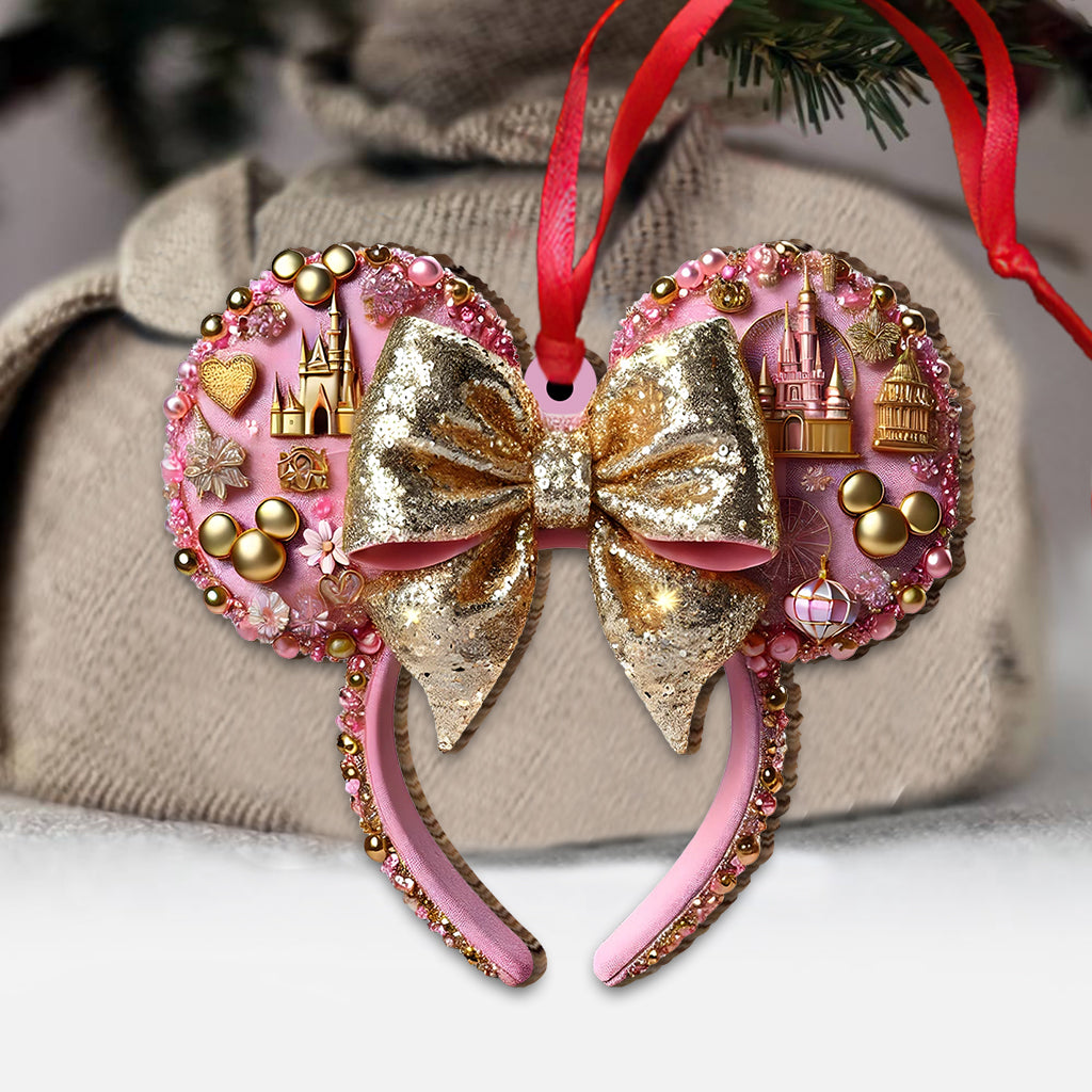 Personalized Mouse Ears Ornament Custom Design Gift for Christmas