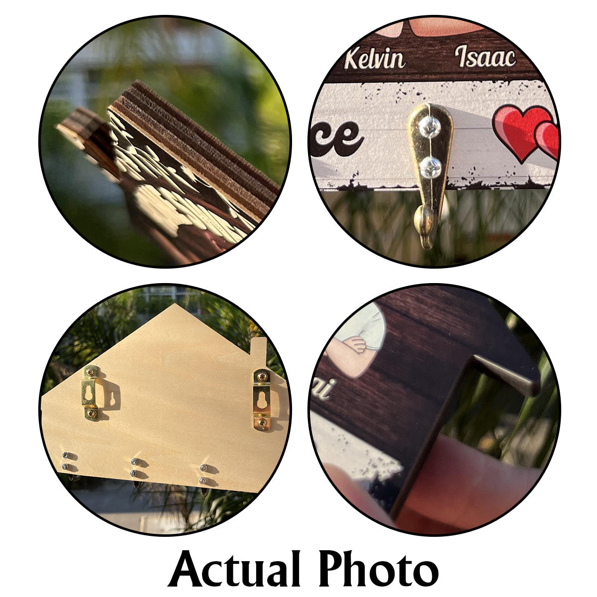Personalized Wooden Key Rack Home Sweet Home Custom Gift