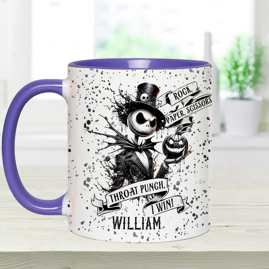 Personalized Nightmare Accent Mug Custom Name Halloween Gift